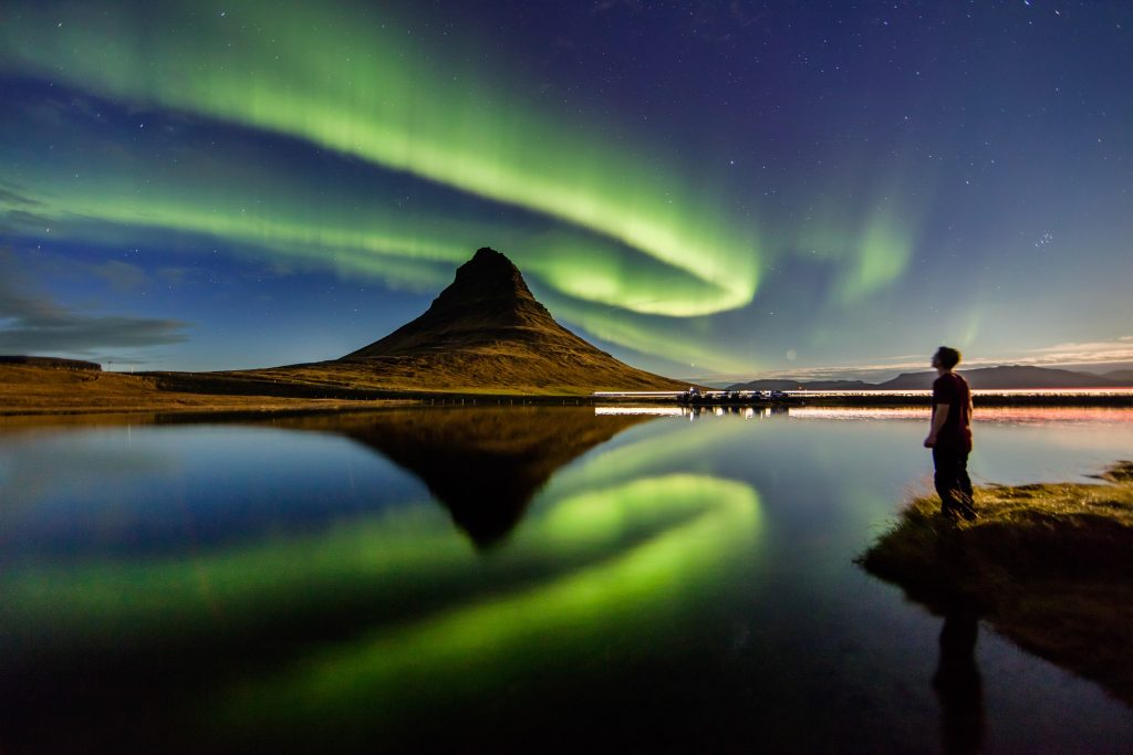 La aurora boreal en Islandia